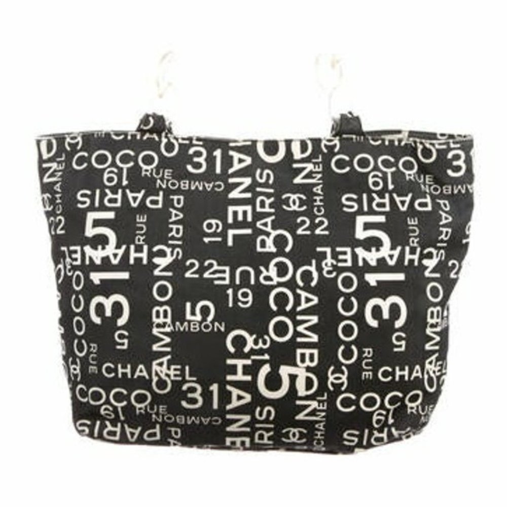 EUC Chanel Vintage Rue Cambon 31 Shoulder Bag Tote Satchel Black Ivory Travel - Picture 3 of 14